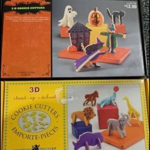Nordicware 3D Cookie Cutters Zoo Halloween